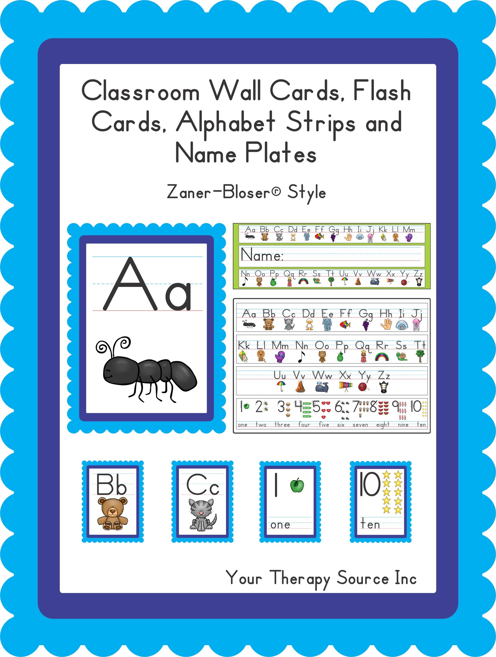 Classroom Wall Cards  Flash Cards  Alphabet Strips And Name Plates