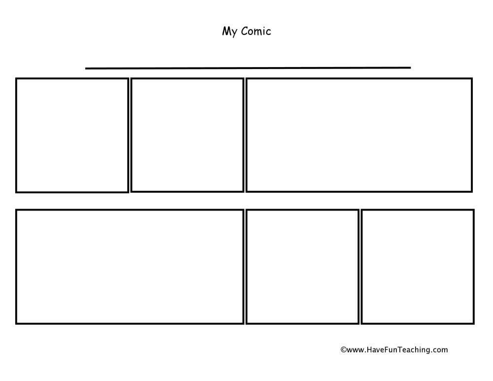 Different Shapes Comic Strip Worksheet