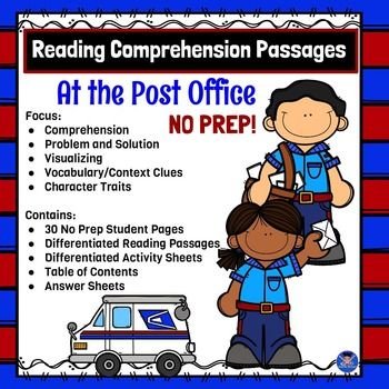 Reading Comprehension Stories Community Helpers At The Post