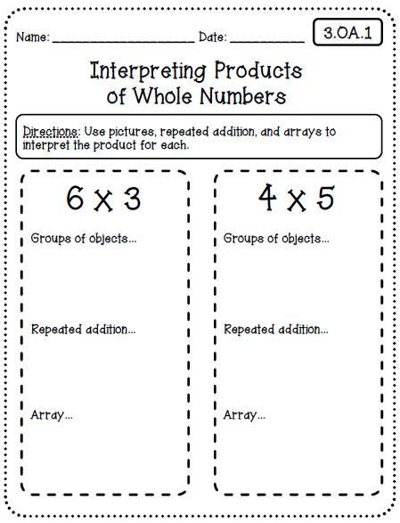 Common Core Worksheets Rd Grade Edition