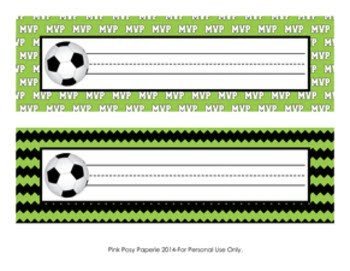 Soccer Theme Classroom Decor Desk Name Plates By Pink Posy Paperie