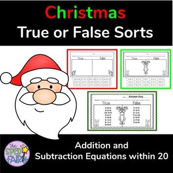 Addition And Subtraction True Or False Sort Worksheets By The Sped