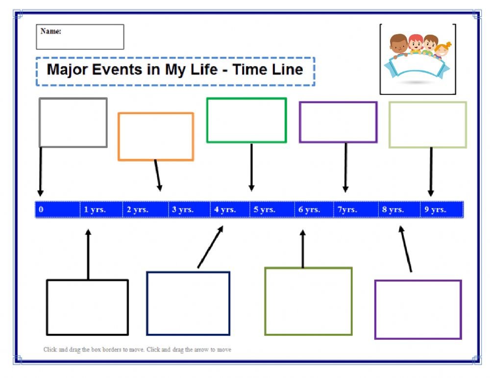 My Life Timeline Worksheet
