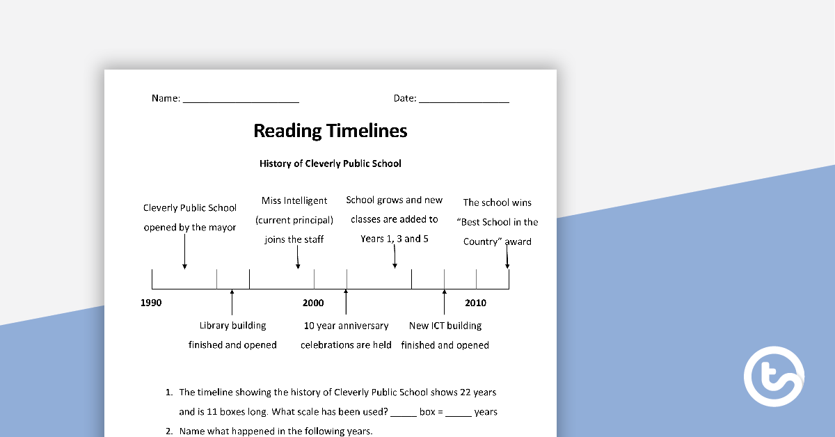 Timeline Worksheets WorksheetsCity