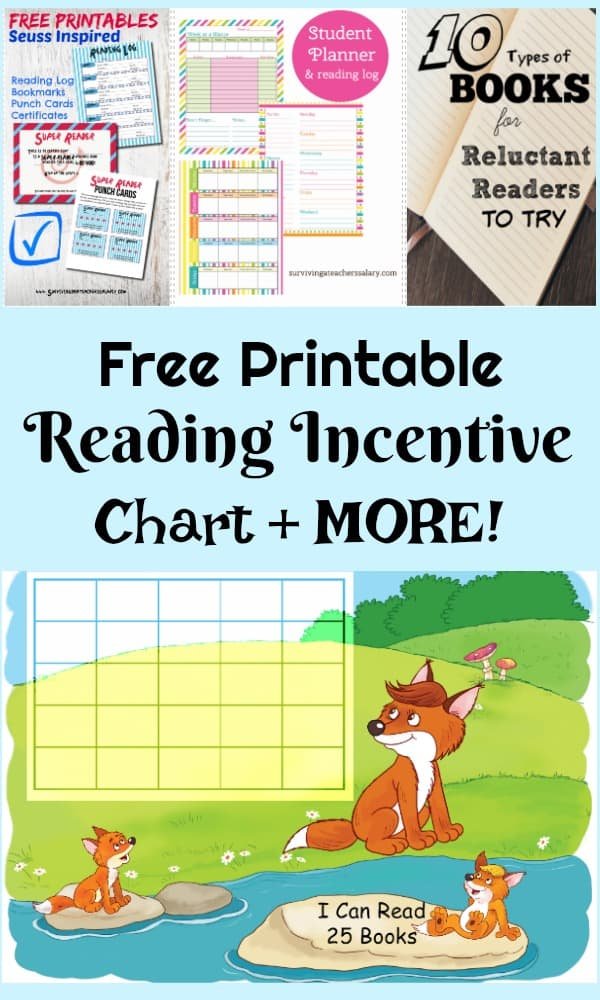 Free Printable Summer Reading Incentive Sticker Chart Worksheet