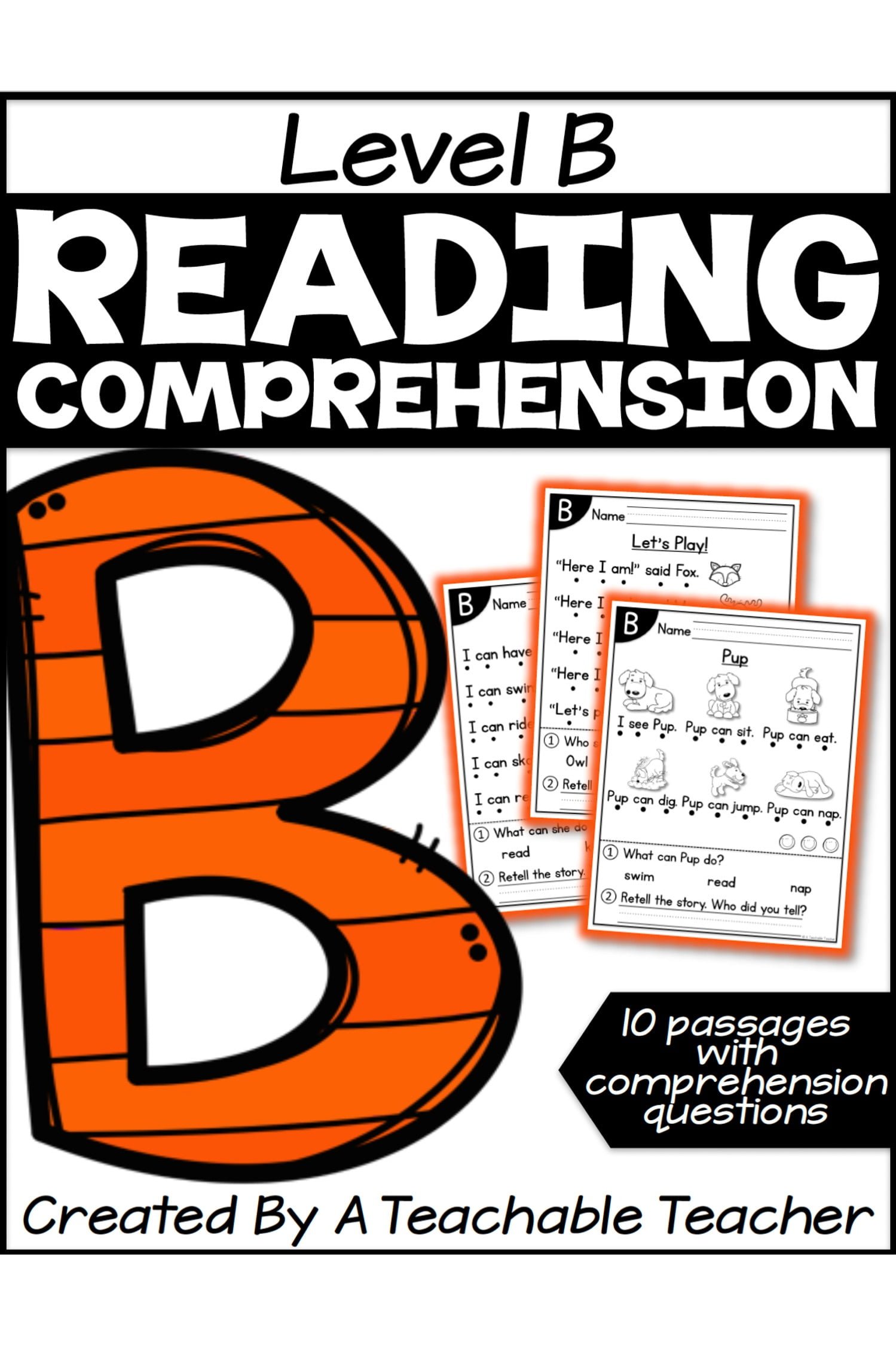 Level B Reading Comprehension Passages And Questions