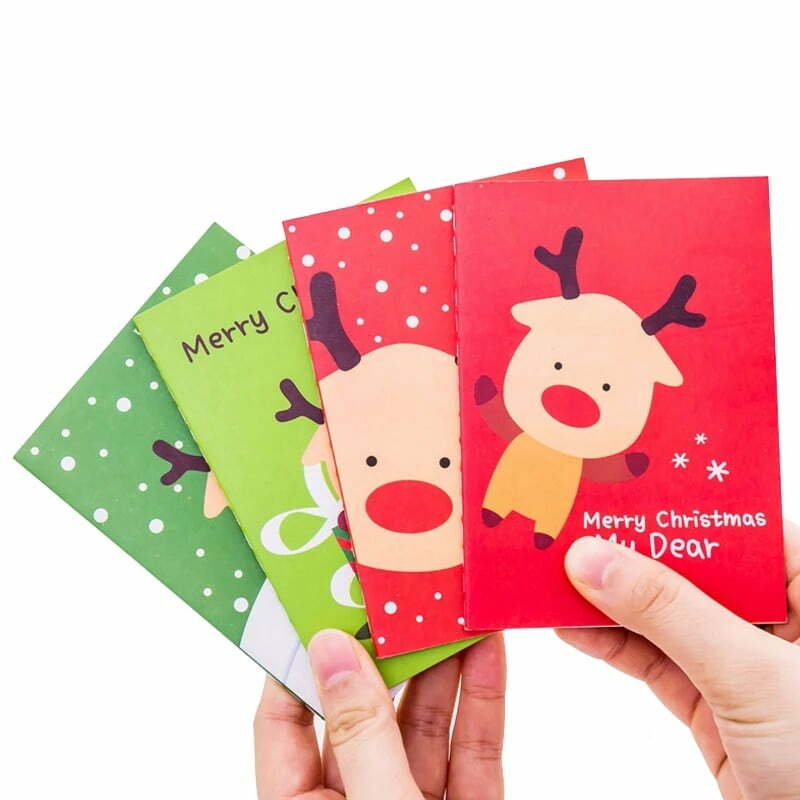 Pcslot Christmas Day Red Green Small Cute Writing Paper