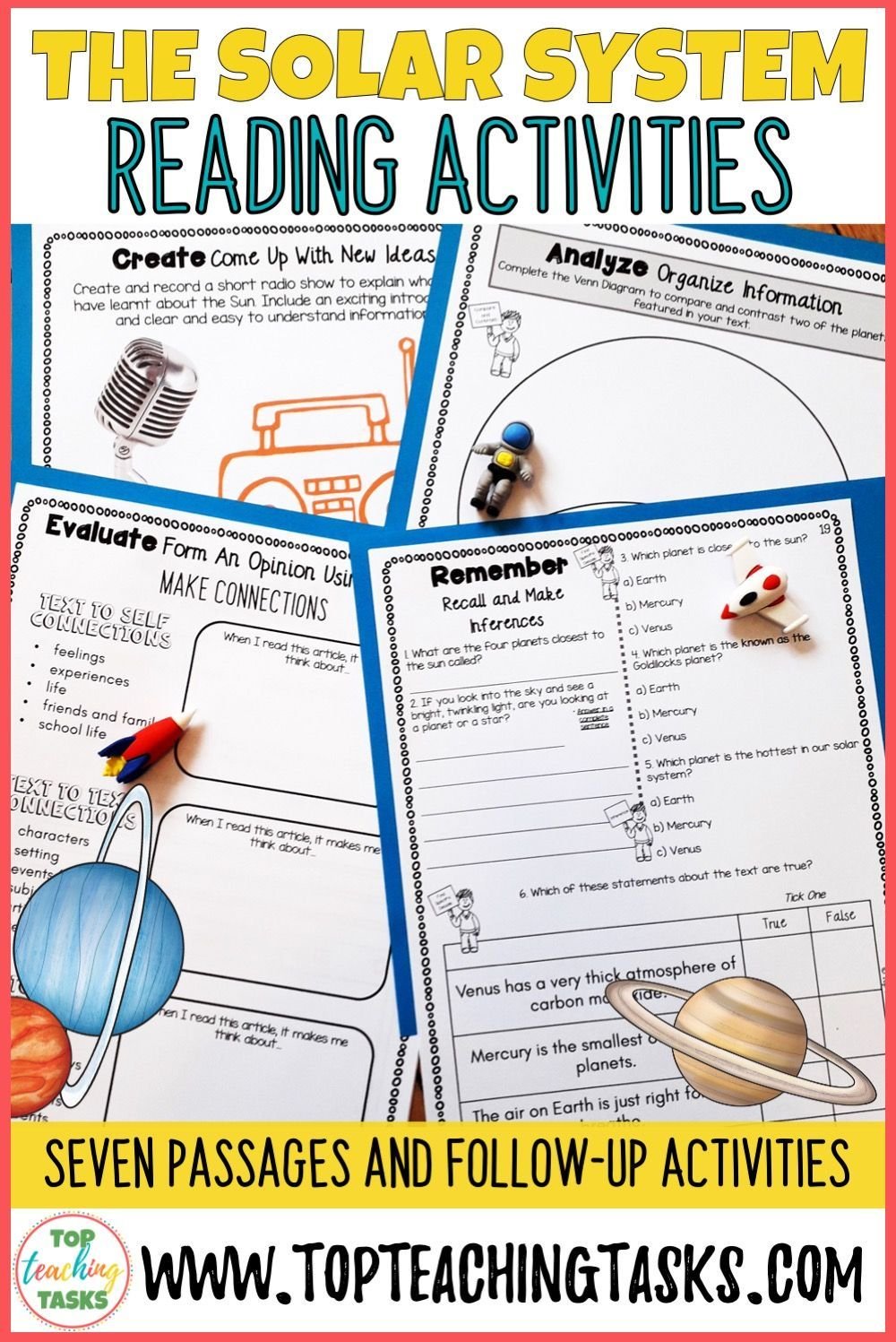 The Solar System Reading Comprehension Passages And Questions