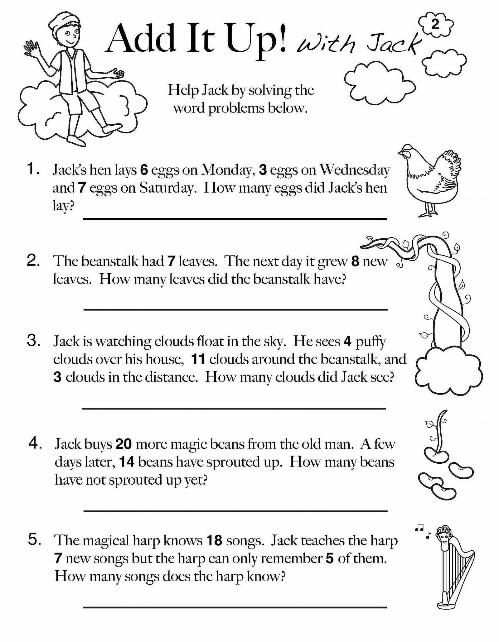 10 Amazing 1st Grade Math Word Problems Worksheets Samples ...