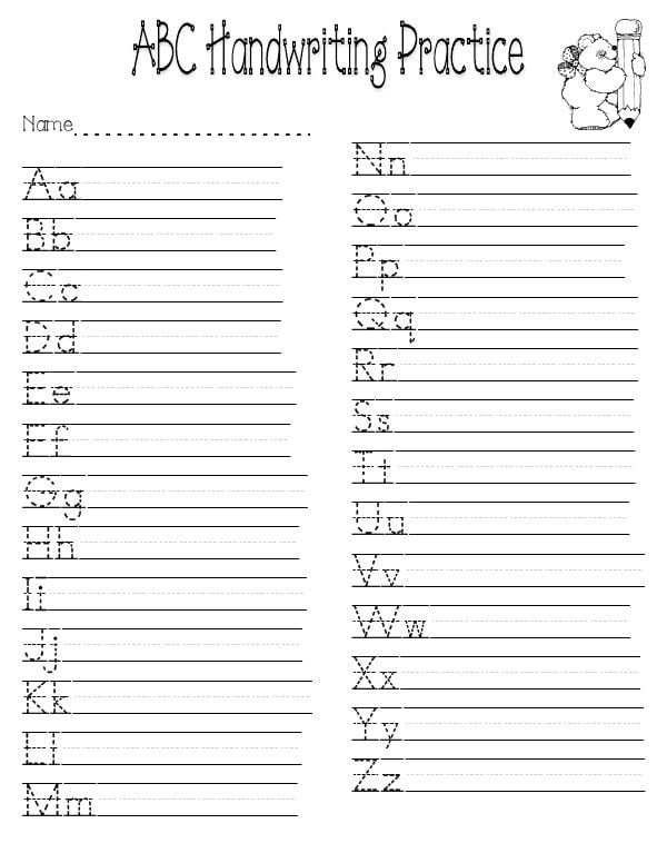 handwriting practice.pdf - Google Drive | Kids handwriting ...