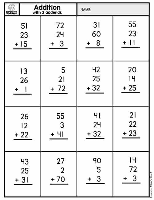 2 Digit Addition Without Regrouping   Worksheets 6