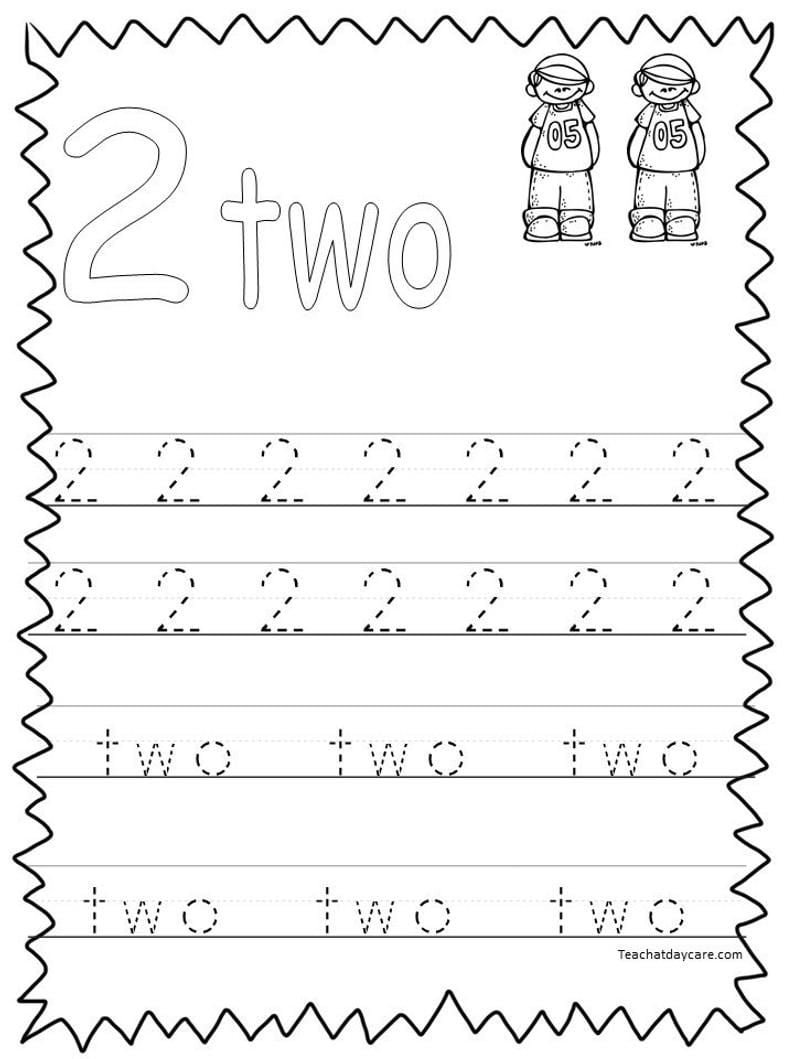 20 Printable Numbers 1-20 Tracing Worksheets. Preschool ...