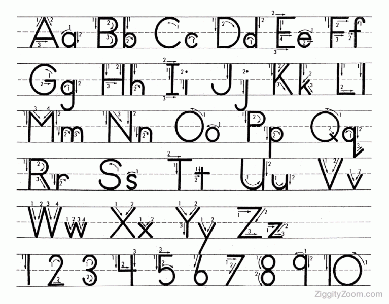 Alphabet Tracing Worksheet- Upper & Lowercase Letters