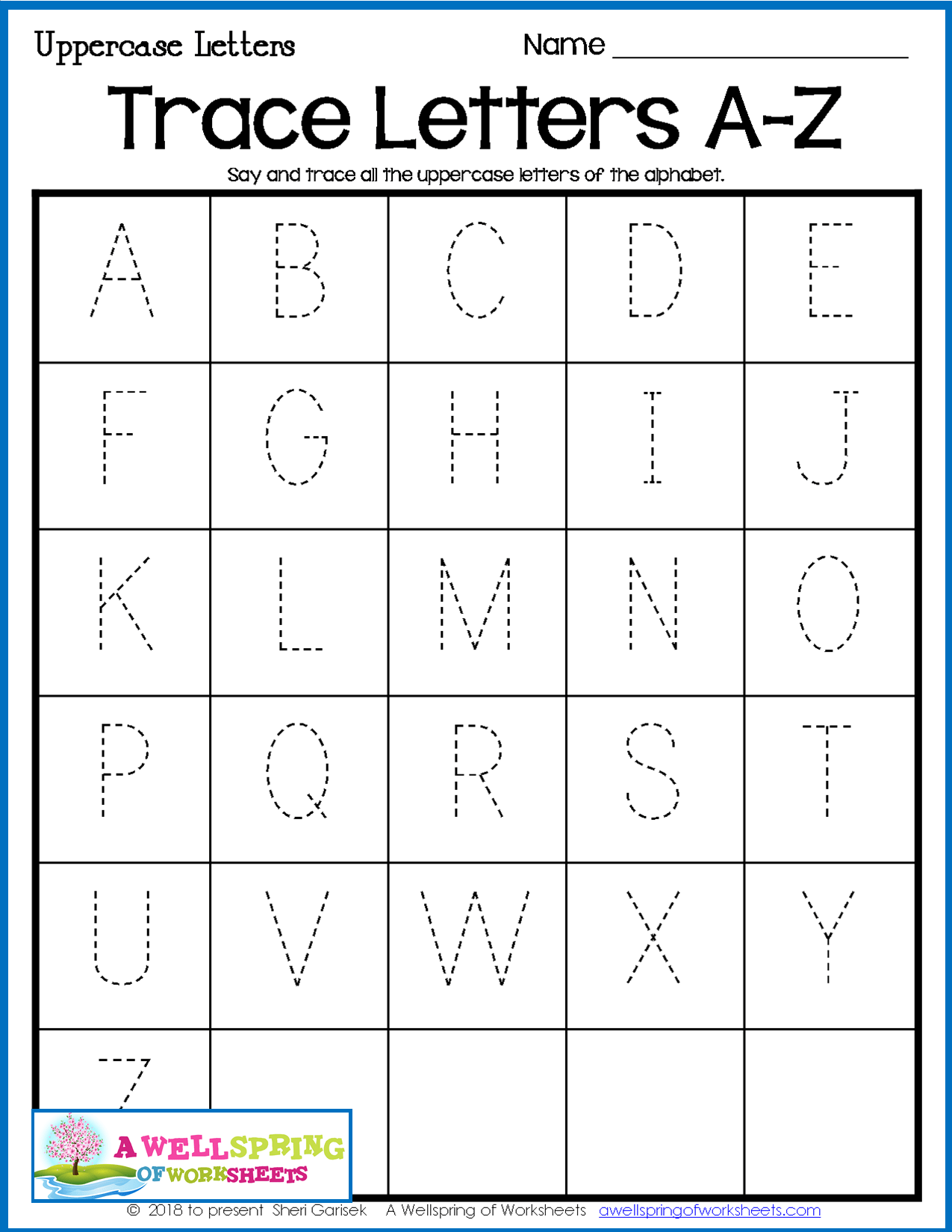 Alphabet Tracing Worksheets - Uppercase & Lowercase ...