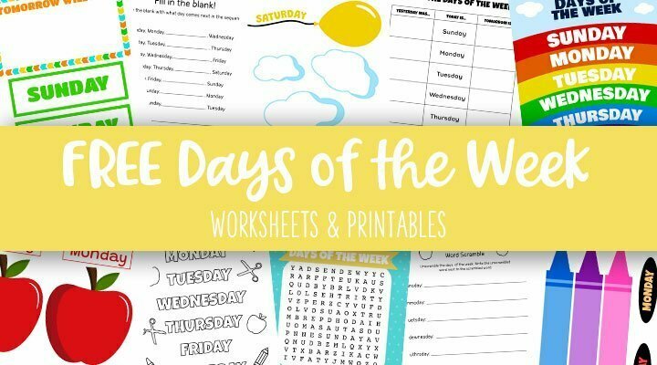 Days Of The Week Worksheets   Printables