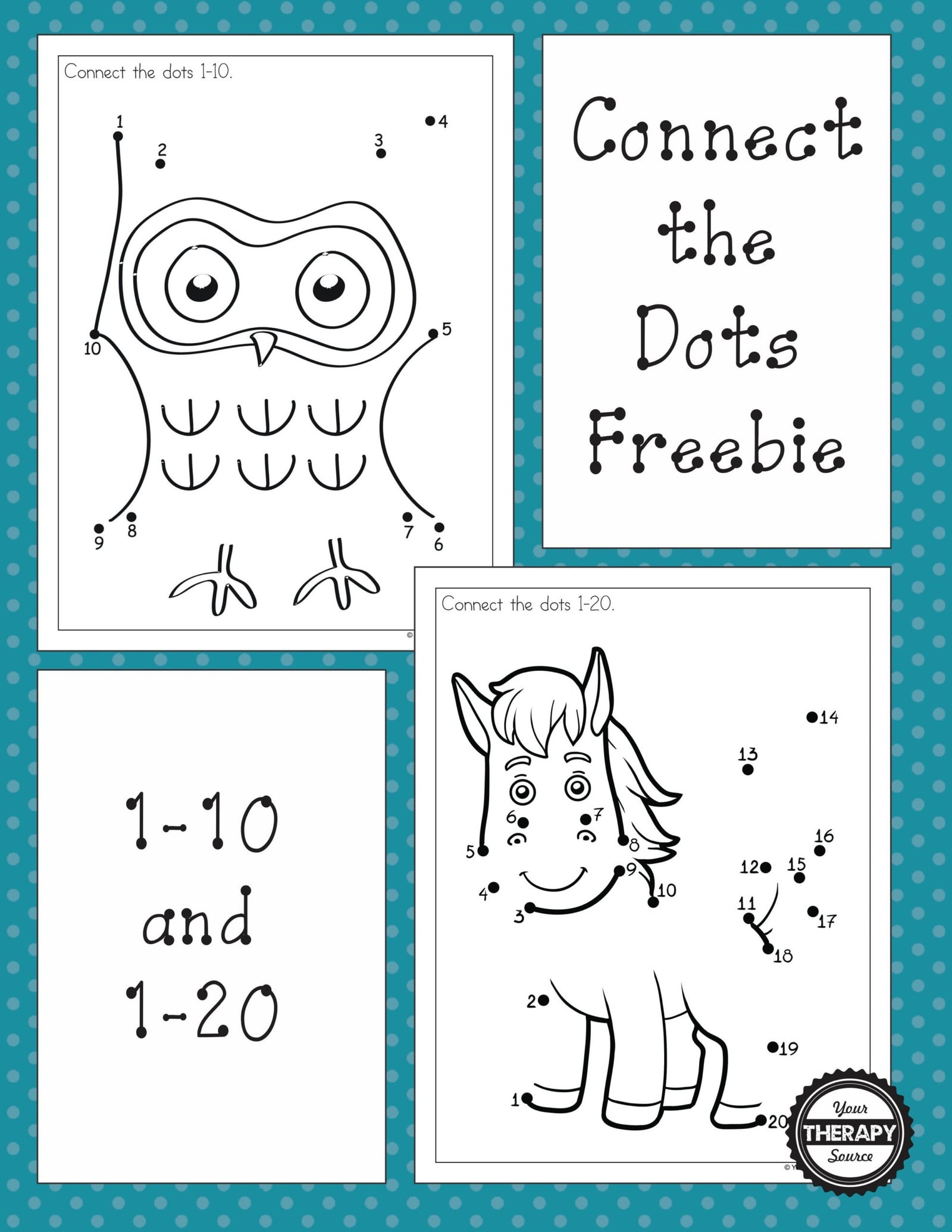Numbers 1-10 Join The Dots | NumbersWorksheet.com