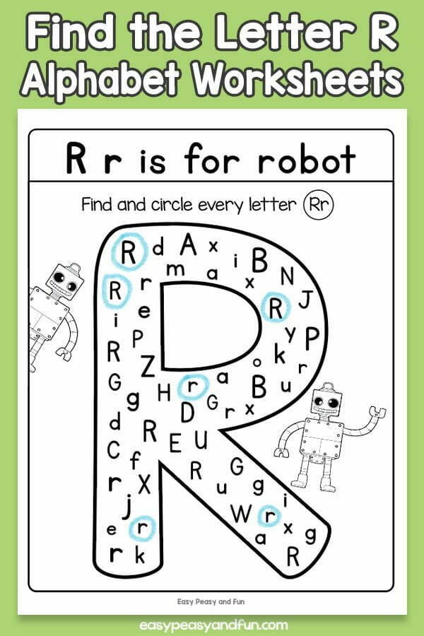 Find The Letter R Worksheets  Easy Peasy And Fun Membership