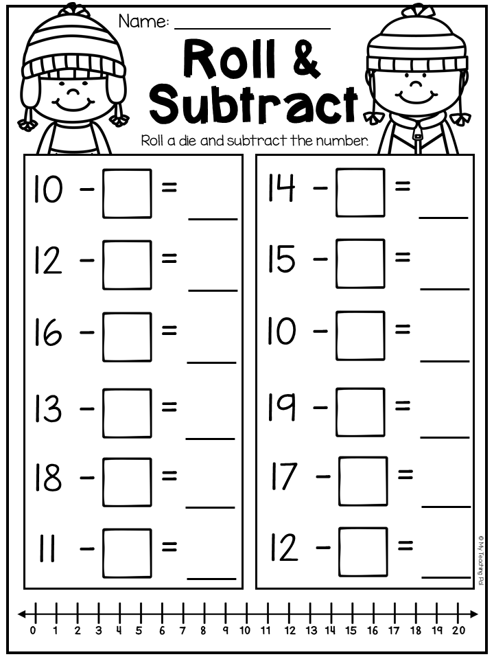 First Grade Addition And Subtraction Worksheets 3