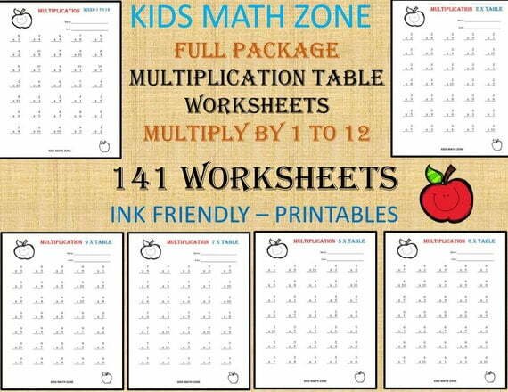Multiplication Printable Worksheets For Nd Grade To Th