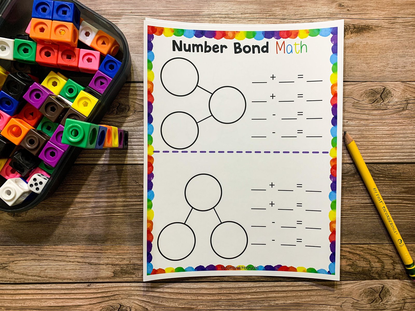Number Bond Fact Families Number Bond Worksheet Math