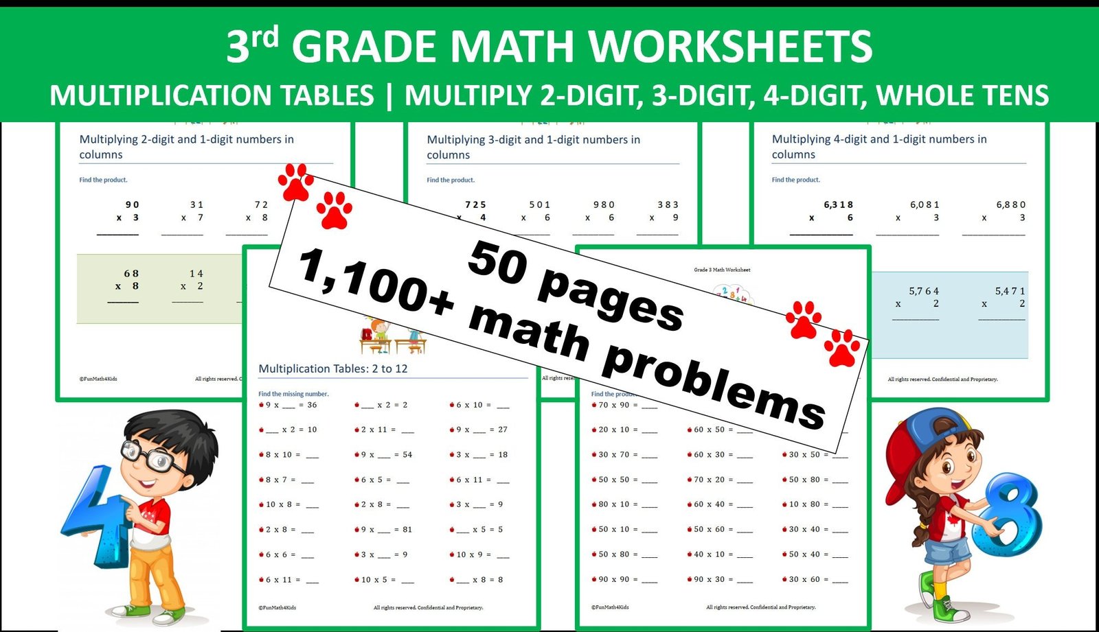 Rd Grade Math Worksheets  Pages  Math Problems