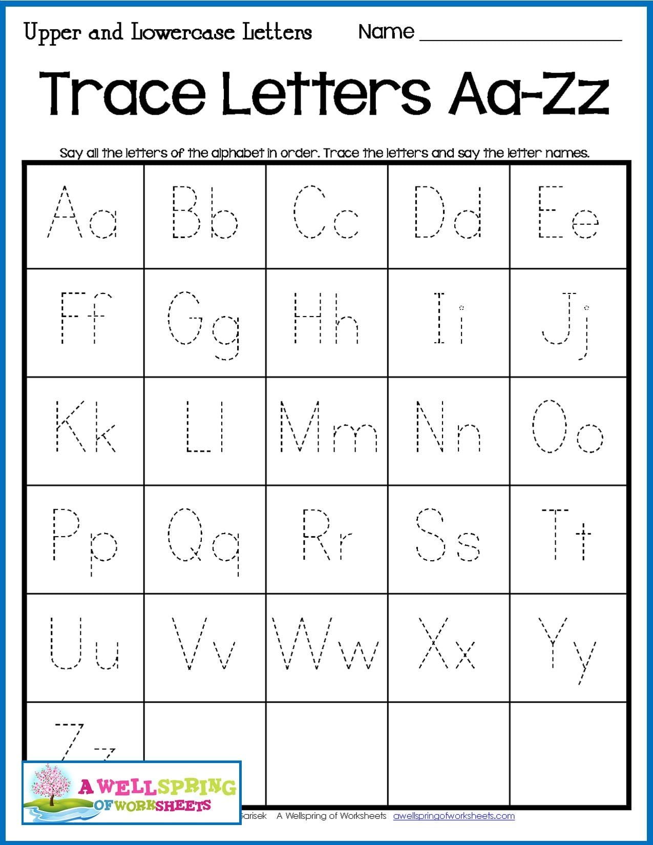 Upper And Lowercase Letters Worksheet – Letter Worksheets