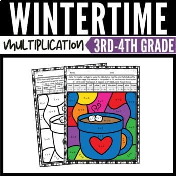 Winter Math Multiplication Color