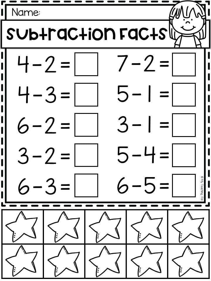 Kindergarten Math Addition And Subtraction Worksheets