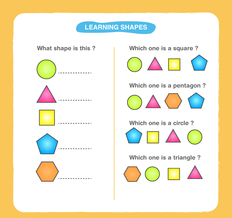 Preschool Shapes Worksheets