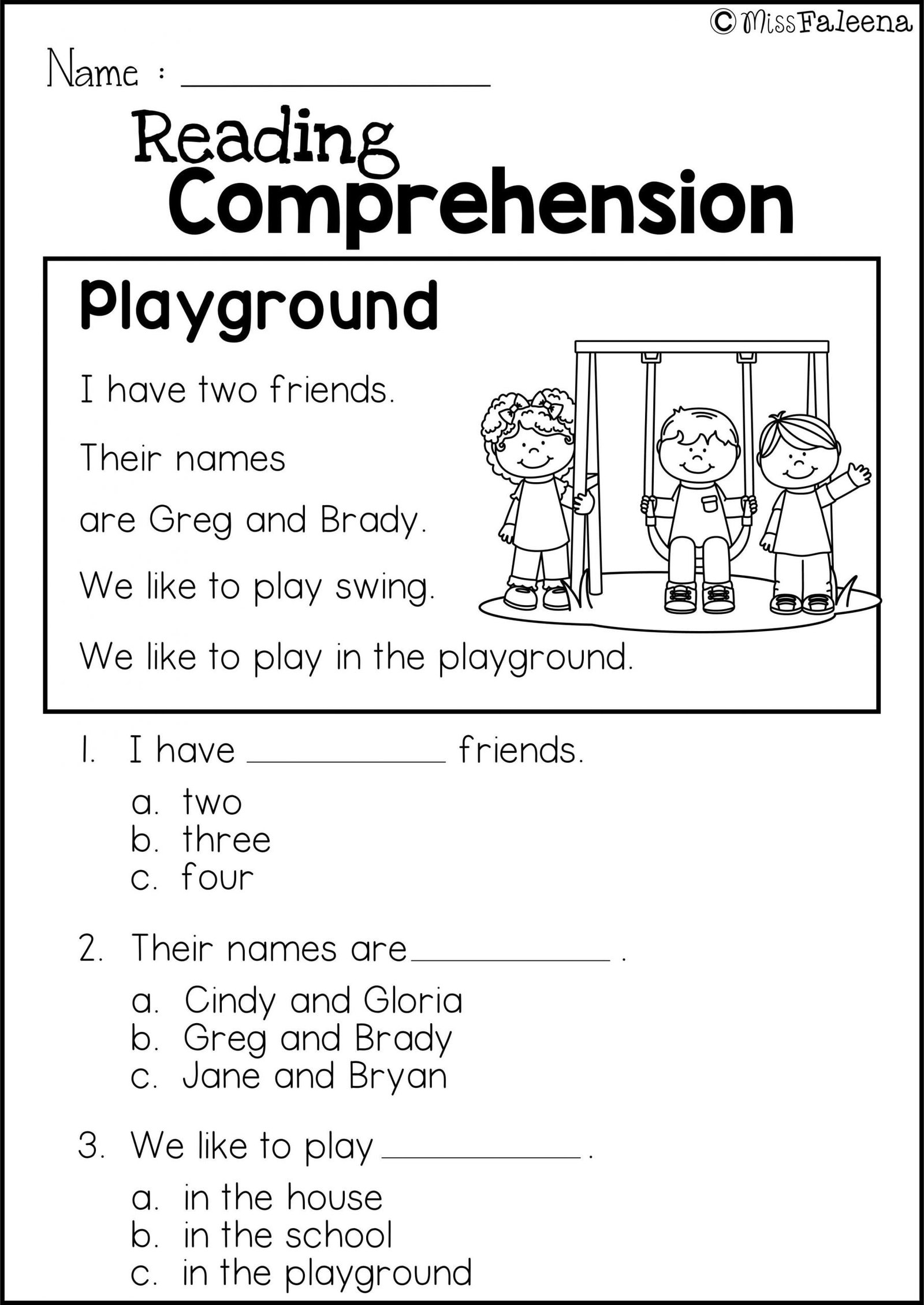 the-playground-reading-comprehension-worksheets-worksheetscity