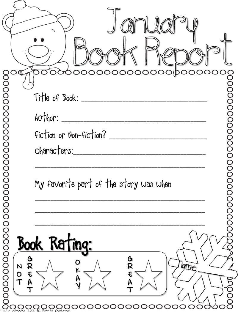 Book Report Template 1st Grade Worksheets WorksheetsCity