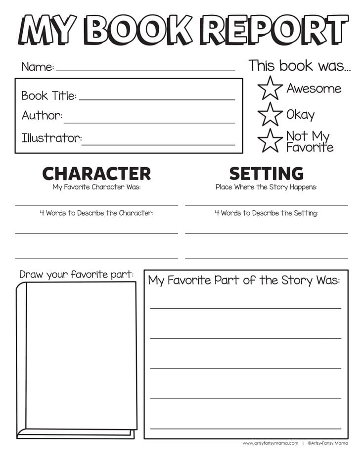 Book Report Template 1st Grade Worksheets WorksheetsCity