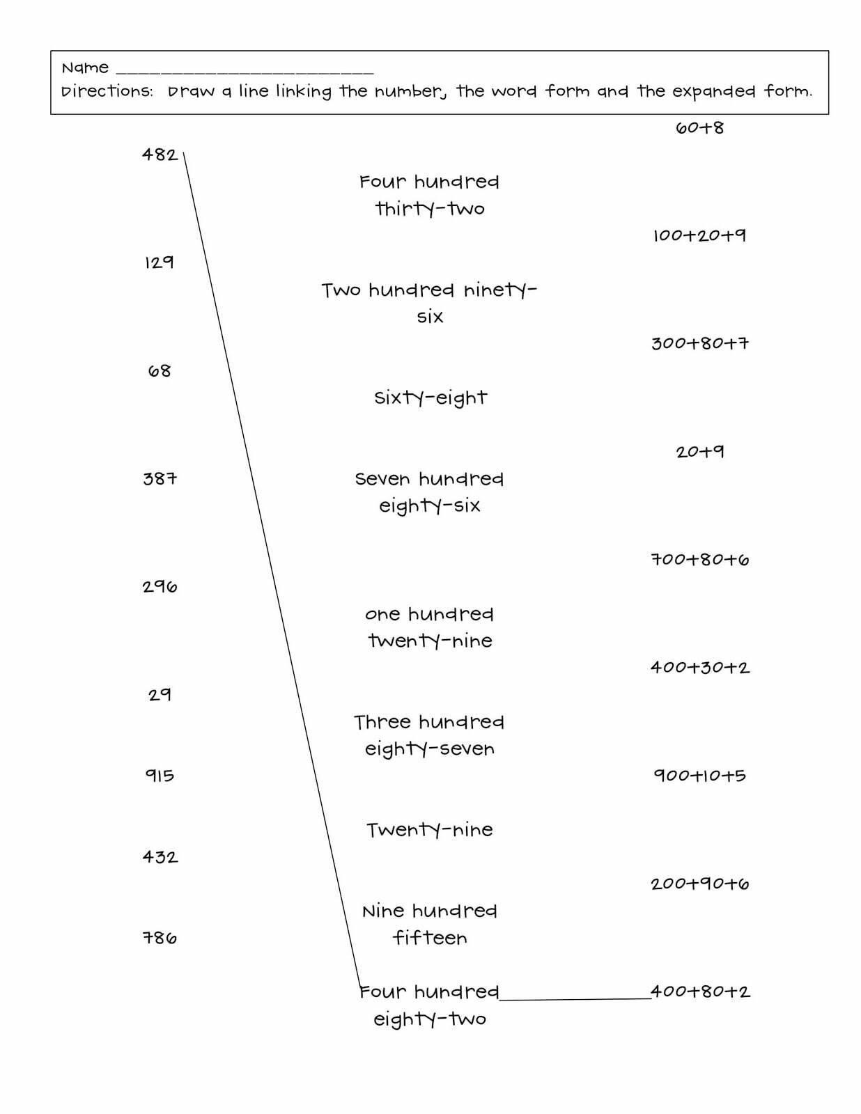 Numbers In Word Form List Worksheets WorksheetsCity