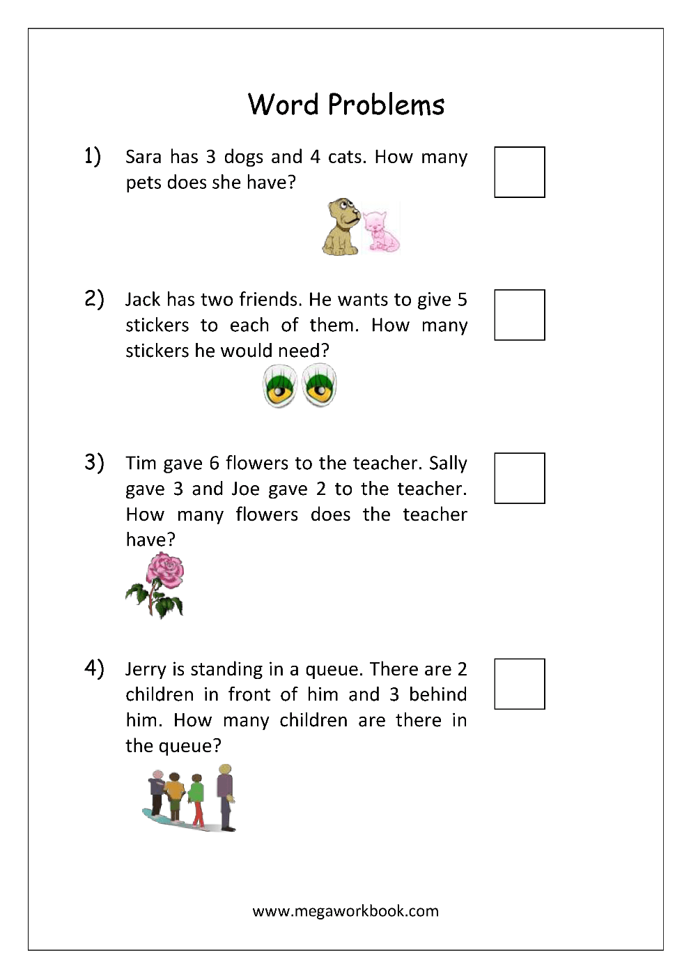 Addition And Subtraction Word Problems Grade 1 Worksheets WorksheetsCity