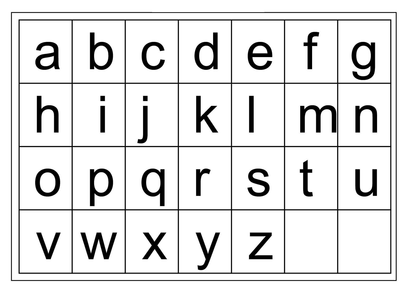 Английский алфавит заглавные и маленькие буквы