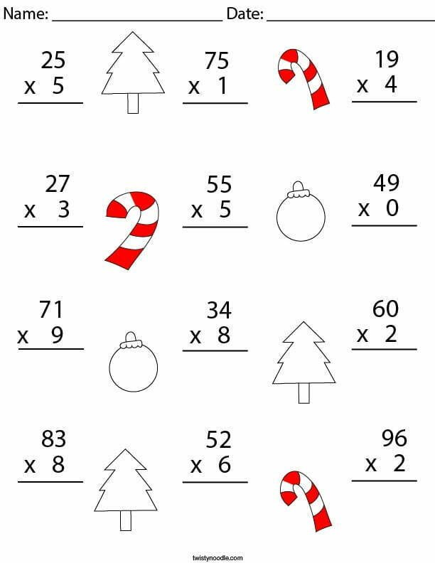 Two Digit By One Digit Multiplication Worksheetsr - WorksheetsCity