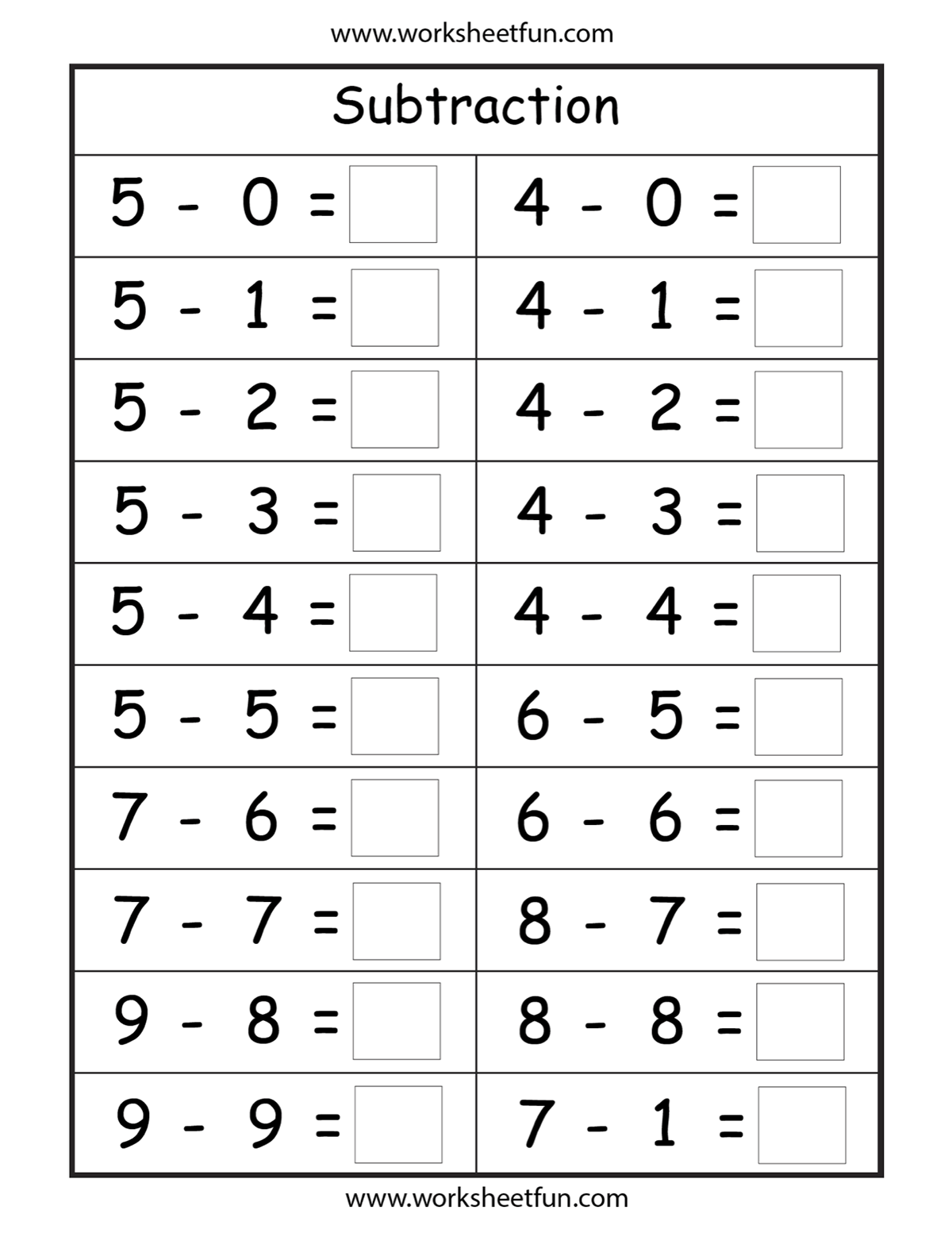 1st-grade-math-worksheet-subtraction